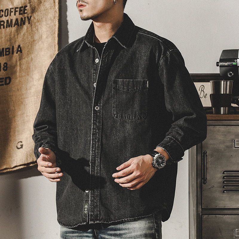 Arbetsjacka – Tvättad Denimstil