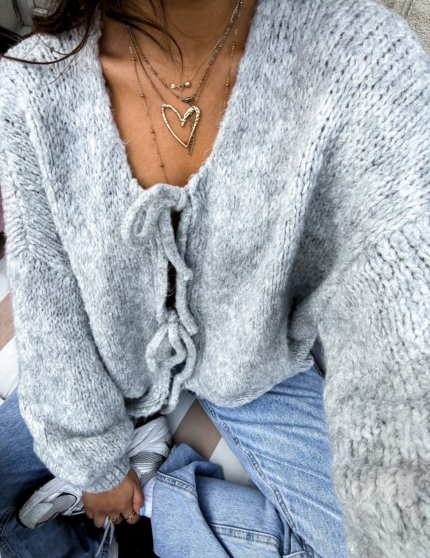 Mya™ Bow Knit Cardigan