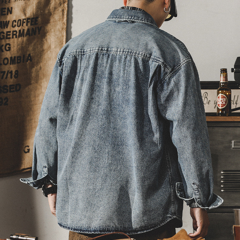 Arbetsjacka – Tvättad Denimstil
