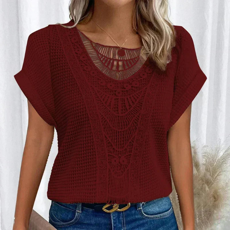 Virkad Boho Topp