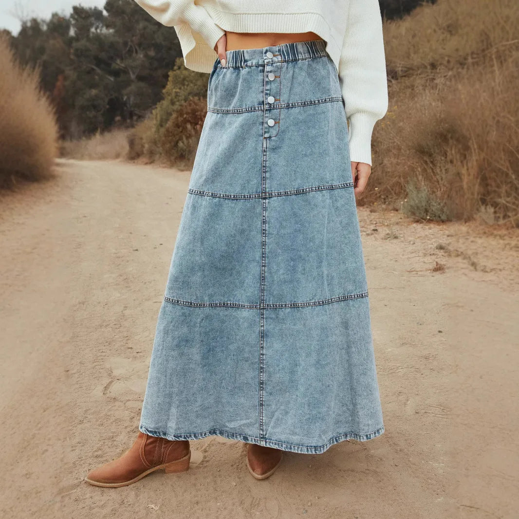 Bohemian jeanskjol