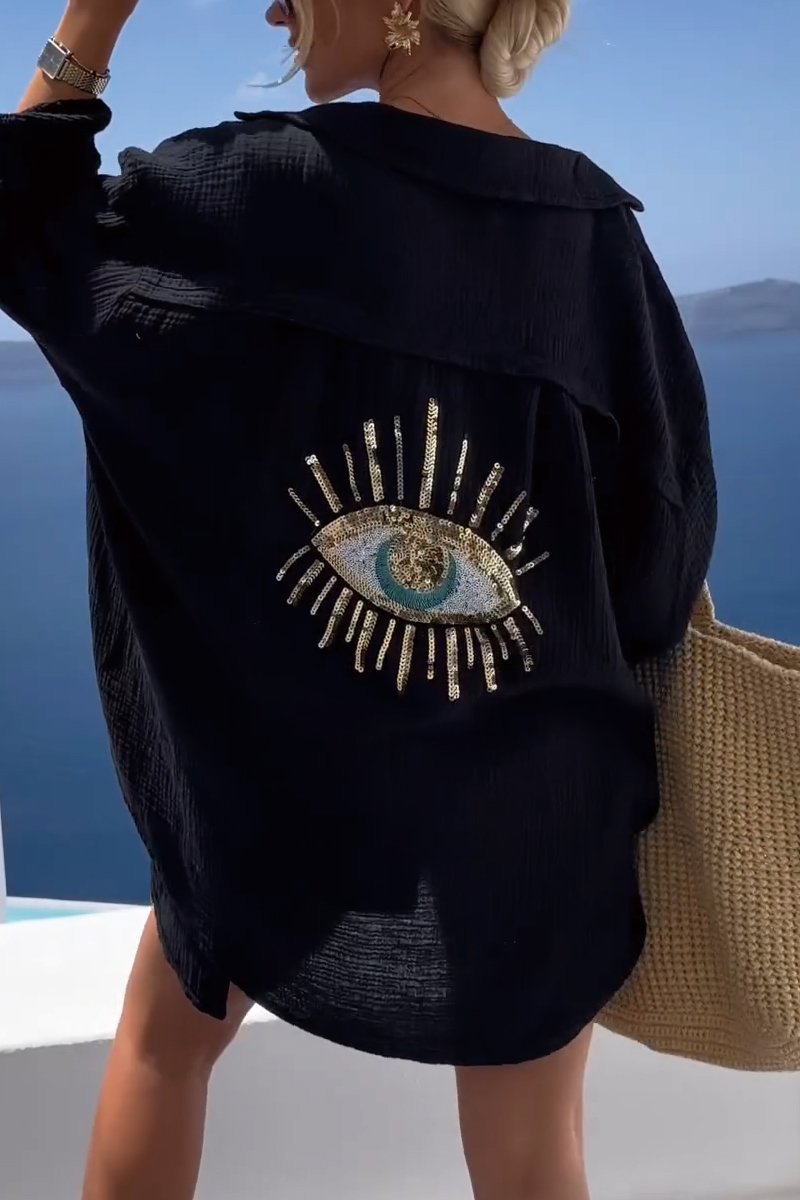 Tunika med broderat öga