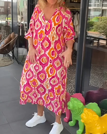 Glad och bekväm klänning för kvinnor