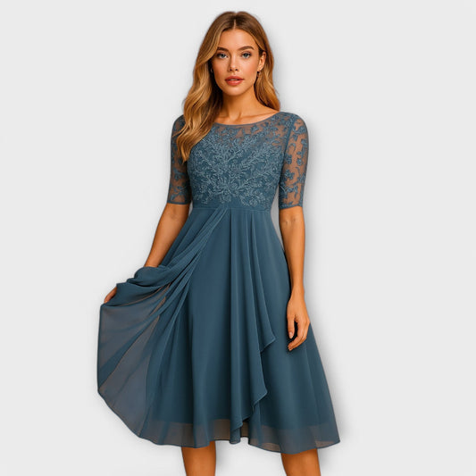 Elegant Chiffon Aftonklänning