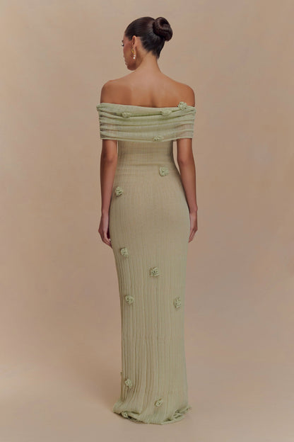 Elegant Off-Shoulder Maxi Klänning