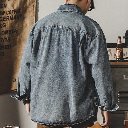 Arbetsjacka – Tvättad Denimstil