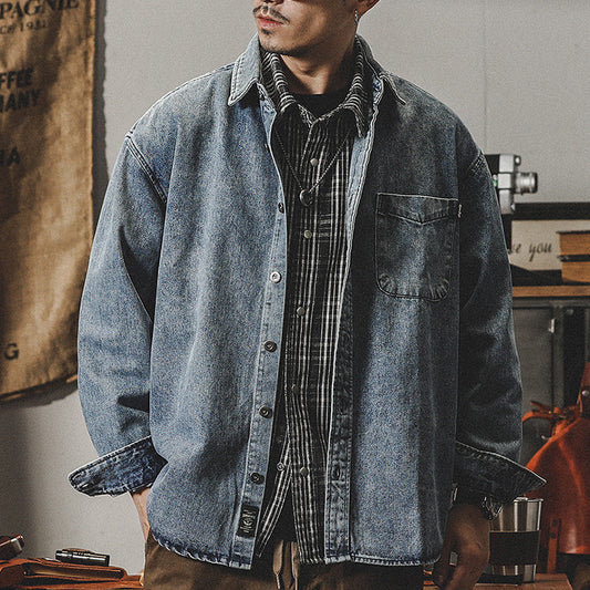Arbetsjacka – Tvättad Denimstil