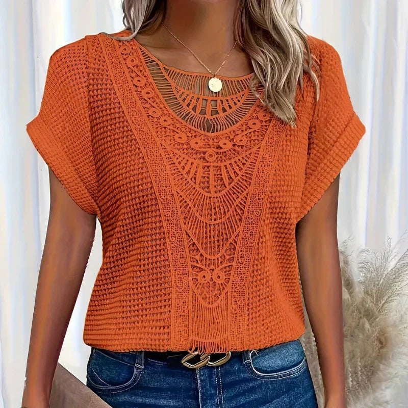 Virkad Boho Topp