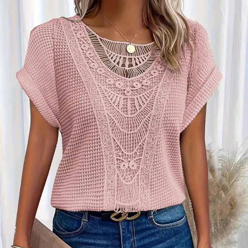 Virkad Boho Topp