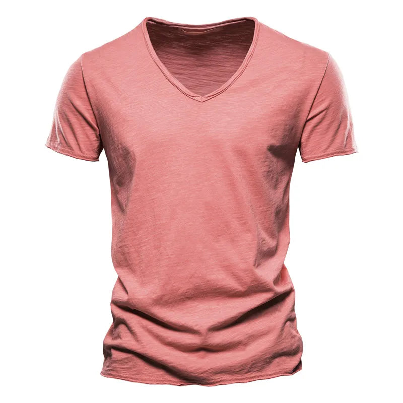 T-shirt med V-ringning