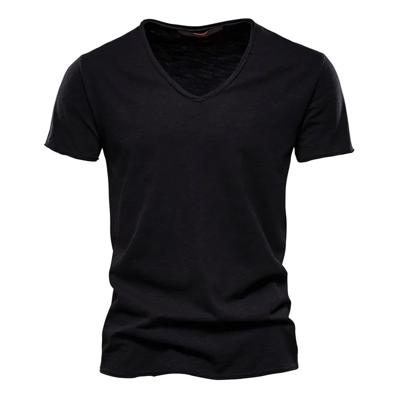 T-shirt med V-ringning