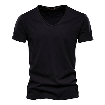 T-shirt med V-ringning