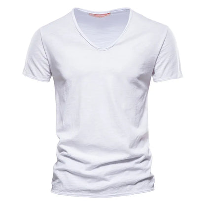 T-shirt med V-ringning