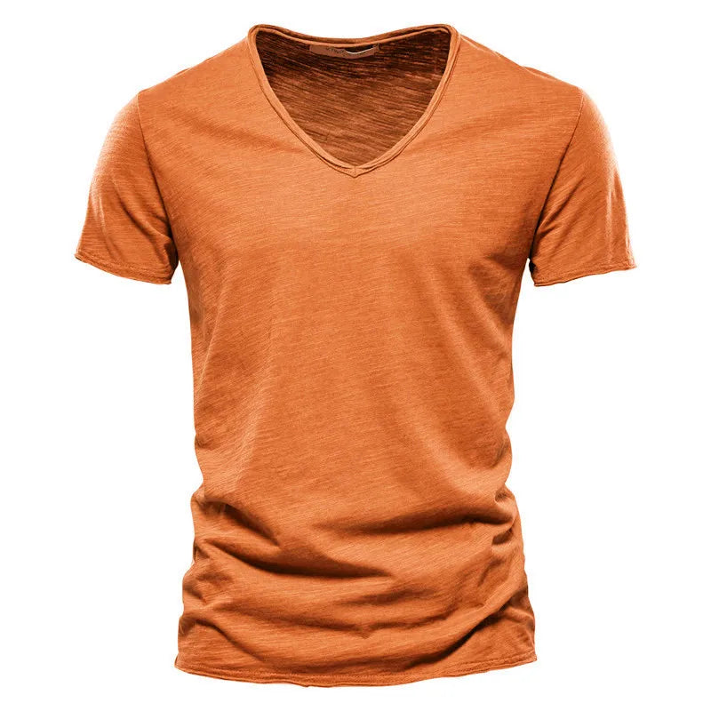 T-shirt med V-ringning