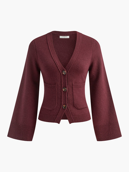 Mira™ V-Hals Split Cardigan