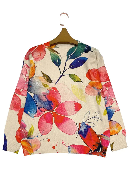 Luxe blomtröja